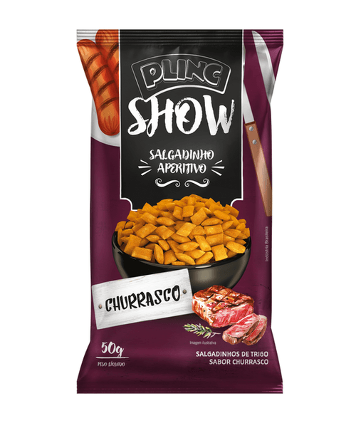 Salgadinho Plinc Show Churrasco - 50g