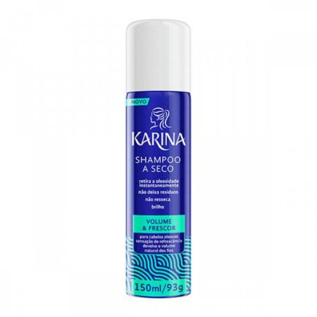 Shampoo Seco Karina Aerosol Volume e Frescor 150ml