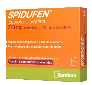 Spidufen Damasco 400mg/770mg com 6 Envelopes de 3g - Zambon