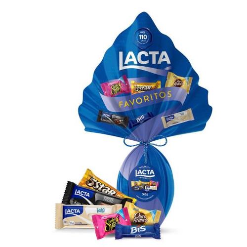 Ovo de Páscoa Lacta Favoritos - 560g