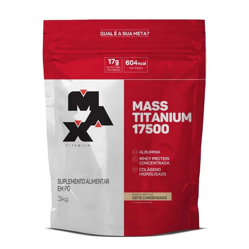 Mass Titanium 17500 Sabor Leite Condensado - 3kg