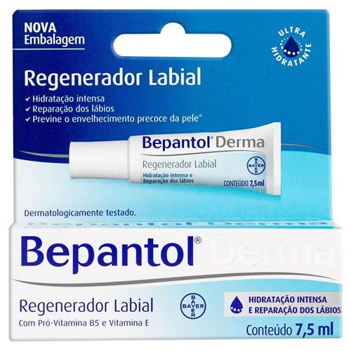 Hidratante Labial Regenerador Bepantol Derma - 7,5g
