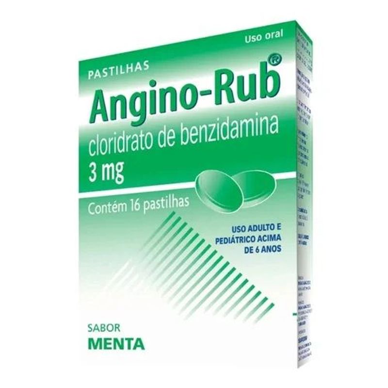 Angino-Rub Menta - 16 pastilhas