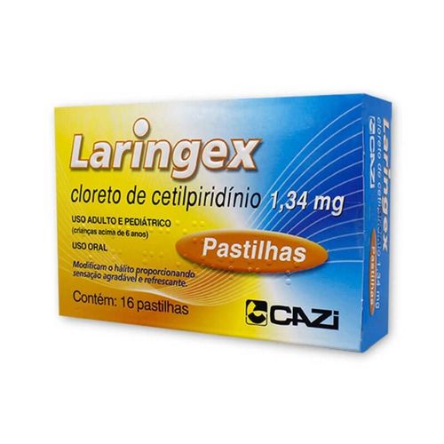 Laringex Sabor Menta com 16 Pastilhas - Cazi
