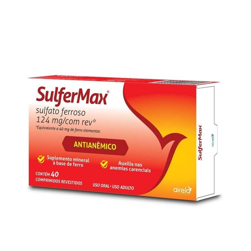 Sulfermax 40mg - 40 Comprimidos