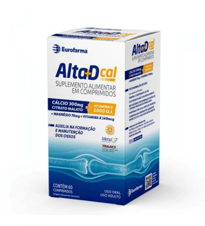 Alta D Cal Suplemento Alimentar Airela 60 Comprimidos