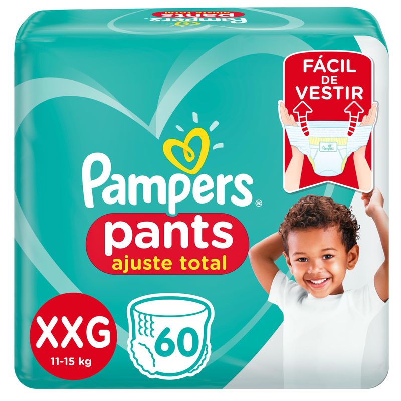 Fralda Pampers Pants Ajuste Total XXG com 60 Unidades