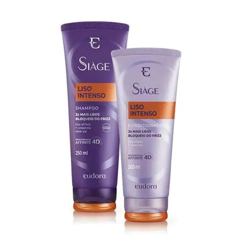 Kit Shampoo + Condicionador Siáge Liso Intenso - Eudora