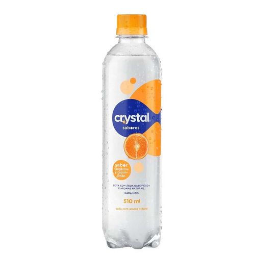 Água Saborizada Crystal Sabor Tangerina e Capim Limão PET - 510ML