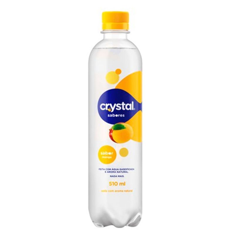 Água Saborizada Crystal Sabor Manga PET - 510ML