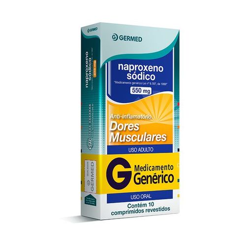 Naproxeno 550mg 10 comprimidos - Germed Genérico