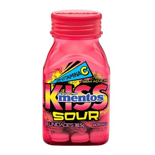 Mentos Kiss Sour Morango - 38,5g