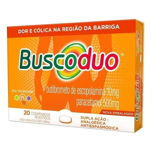 Buscoduo 10mg + 500mg EMS 20 Comprimidos