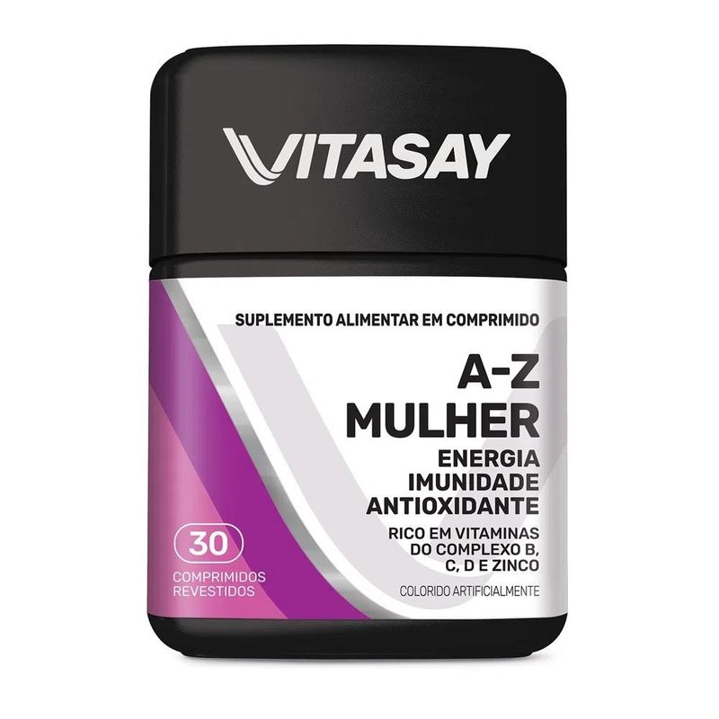 Suplemento Alimentar Vitasay A-Z Mulher - 30 Comprimidos