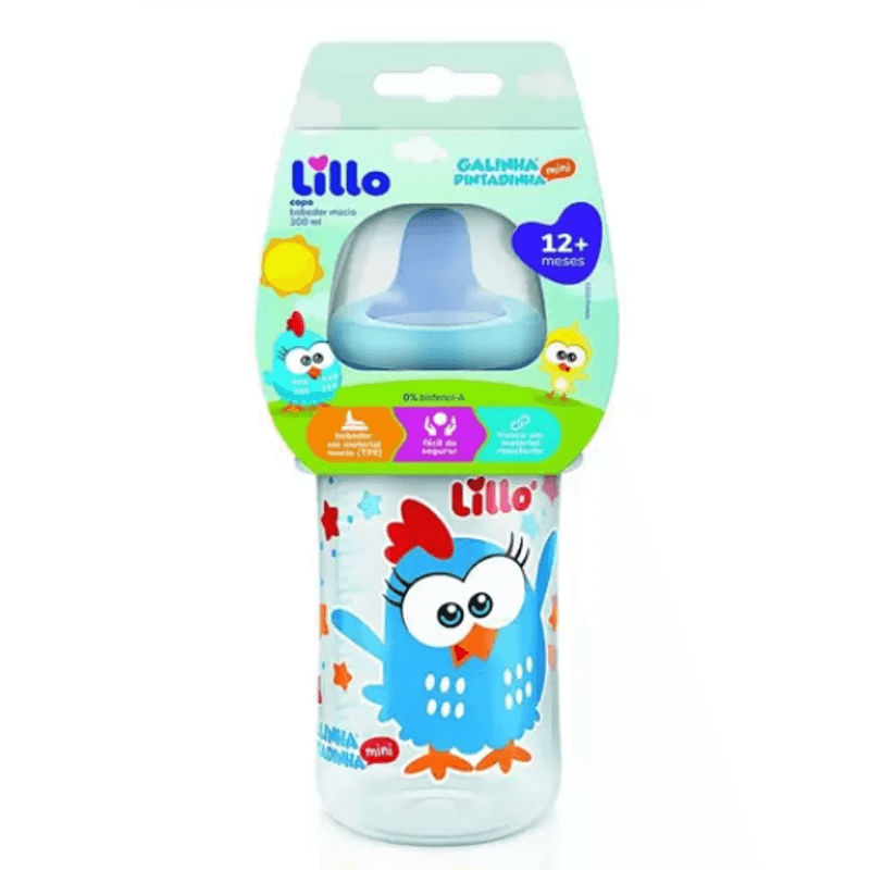 Copo com Bico Sem Alça Galinha Pintadinha 300ml - Lillo