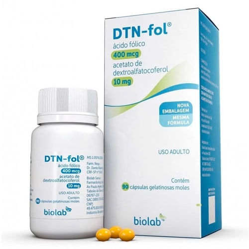 Dtn-Fol com 90 Cápsulas - Biolab