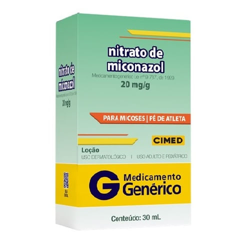Nitrato de Miconazol Loção 30ml - Cimed Genérico