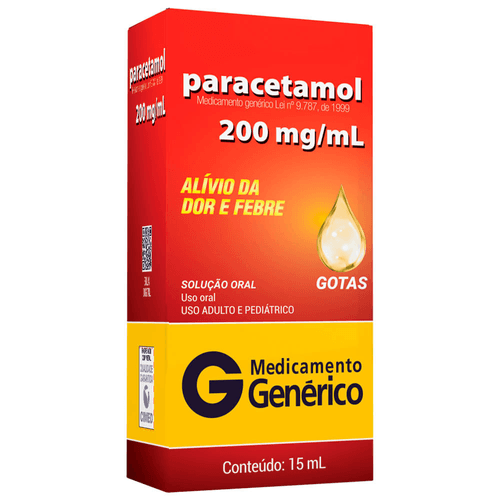 Paracetamol Gotas 15ml - Cimed Genérico