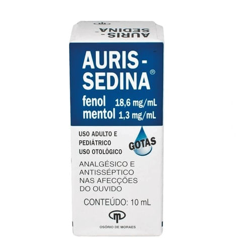 Auris Sedina Gotas com 10ml - Osório de Moraes