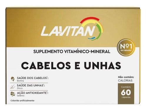 Lavitan Cabelos e Unhas com 60 Cápsulas - Cimed