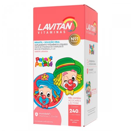 Lavitan Infantil Xarope Sabor Laranja com 240ml - Cimed