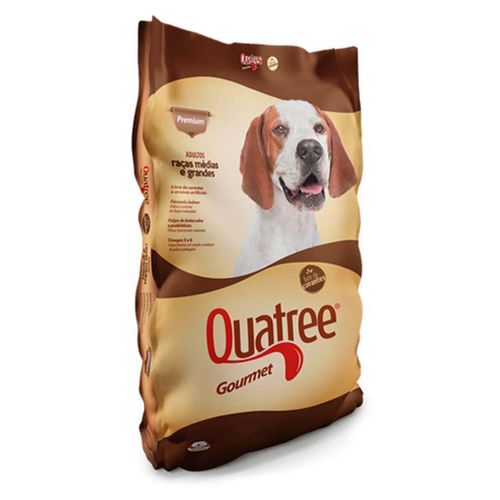 Ração Gourmet Adultos Quatree Raças Médias - 3Kg