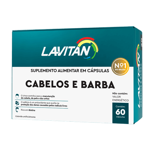 Lavitan Cabelos e Barba com 60 Cápsulas - Cimed
