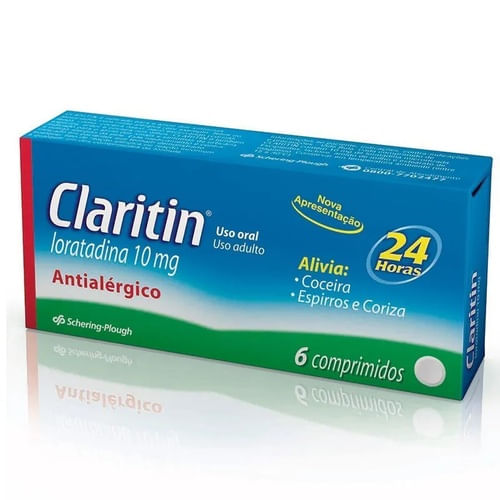 Claritin 10mg com 6 comprimidos - Bayer