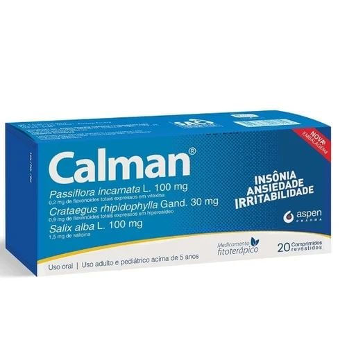 Calman com 20 Comprimidos - Aspen
