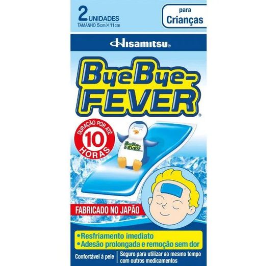 Adesivo Bye Bye Fever Crianças com 2 Unidades - Hisamtisu