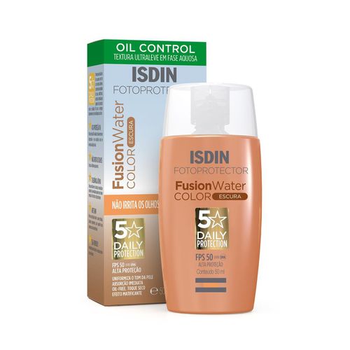 Protetor Solar Isdin Fusion Water Cor Escura FPS50 - 50ml