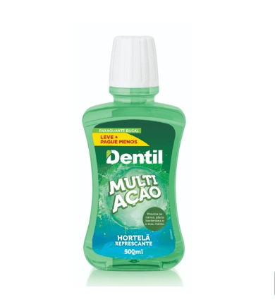 Enxaguante Bucal Multiação Hortelã com Flúor 500ml - Dentil