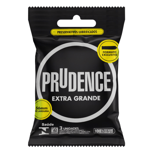 Preservativo Prudence Extra Grande - 3 Uni