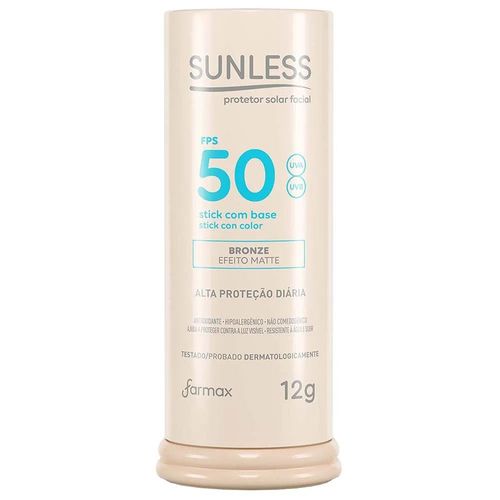 Protetor Solar Facial Sunless Stick Bronze FPS50 - 12g