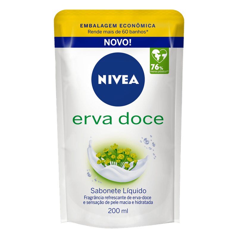 Sabonete Líquido Nívea Erva Doce Refil - 200ml