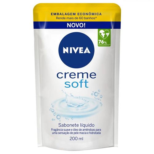 Sabonete Líquido Nívea Creme Soft Refil - 200ml