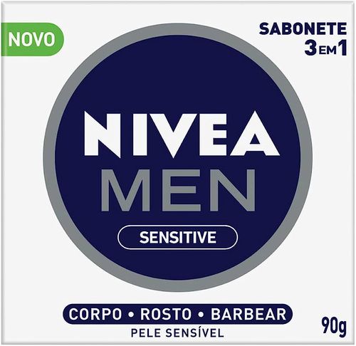 Sabonete Nívea Caixinha Sensitive Men - 90g
