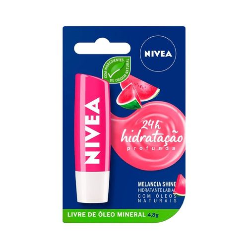 Hidratante Labial Nivea Melancia Shine - 4,8g