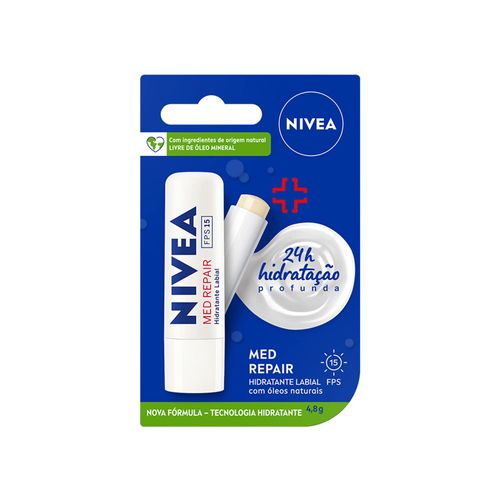 Protetor Labial Nivea Lip Care Med Protection - 4,8g