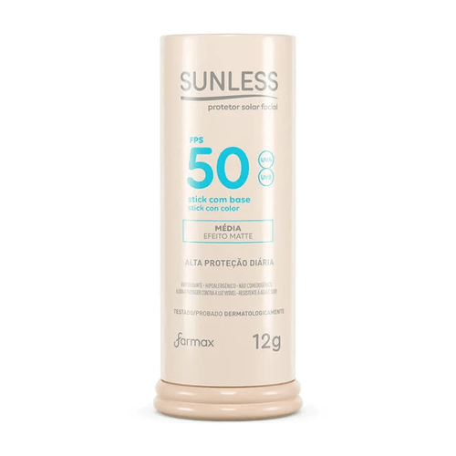 Protetor Solar Facial Sunless Stick Média FPS50 - 12g