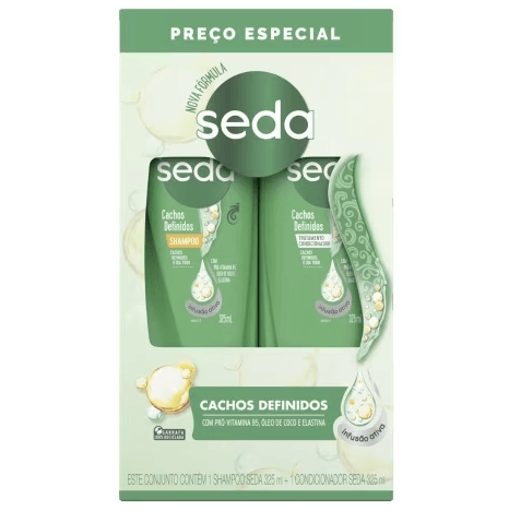 Kit Shampoo e Condicionador Cachos Definidos - 325ml