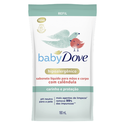 Sabonete Líquido Infantil Dove Baby Hidratação Sensível Refil - 180ml
