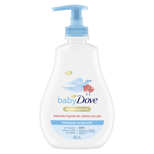 Sabonete Líquido Baby Dove Hidratação Enriquecida - 400ml