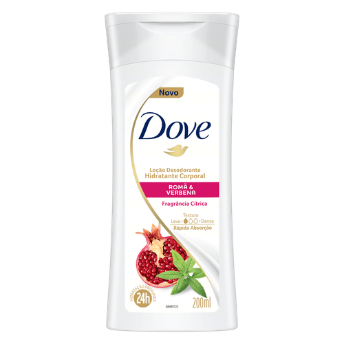 Hidratante Corporal Dove Romã e Verbena - 200ml