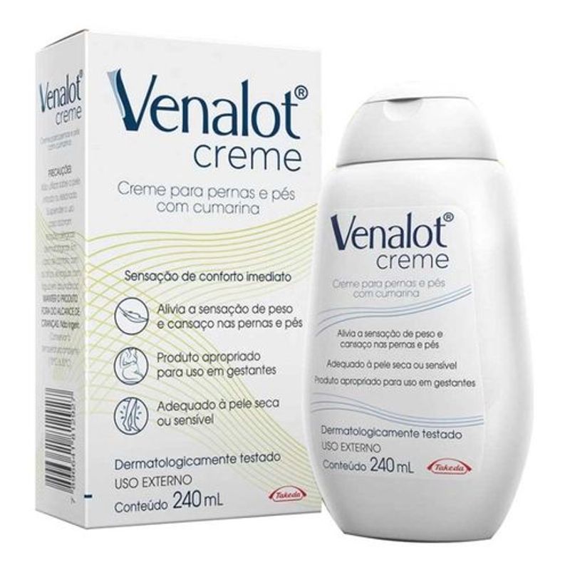 Creme Para Pernas e Pés Venalot - 240ml