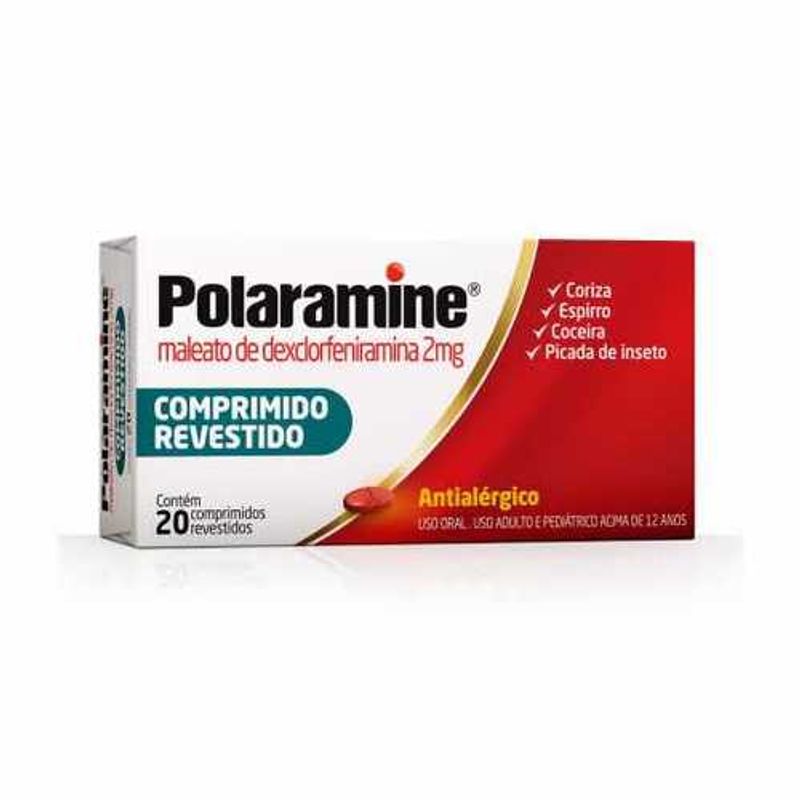 Polaramine 2mg - 20 Comprimidos