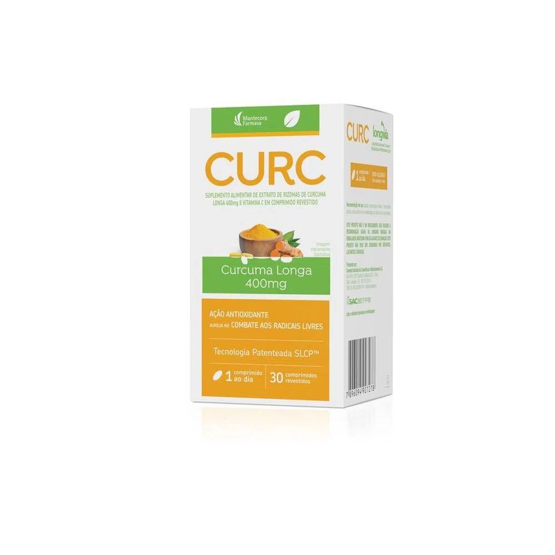 Suplemento Alimentar Curc - 30 Comprimidos
