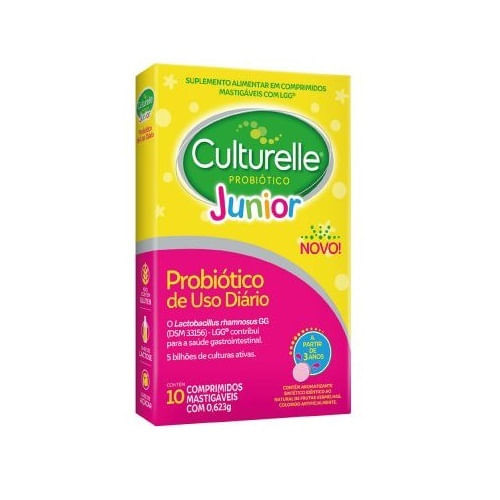 Culturelle Probiótico Júnior - 10 Comprimidos Mastigáveis