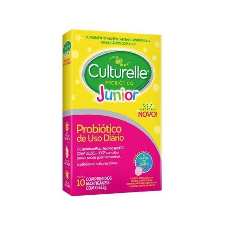 Culturelle Probiótico Júnior - 10 Comprimidos Mastigáveis