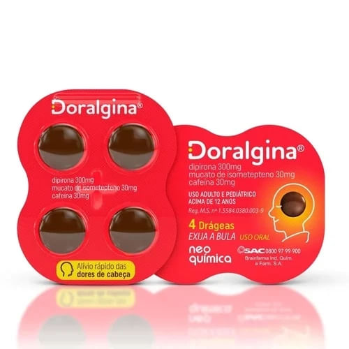 Doralgina 4 drágeas - Neo Química